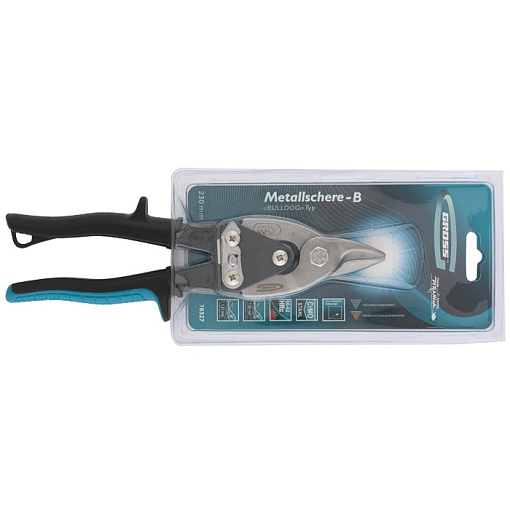 Фото 1 товара Ножницы по мет. "Piranha", 230 мм, прямой усил. рез (Bulldog), сталь СrMo, -ки Gross