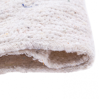 Салфетка для пола х/б, 500x700 мм, белая, Home Palisad - фото 3