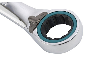 Набор ключей комбинированных с трещоткой, 8-19 мм, 7 шт, реверсивные, CrV Gross - фото 4