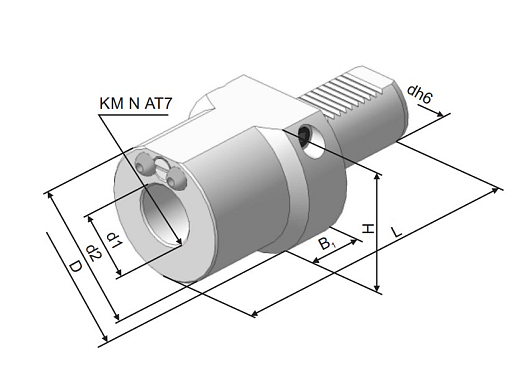 Фото 2 товара Резцедержатель для борштанг F-З0хМКЗ БЗСП