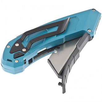 Нож, 130 мм, алюм. корп., выдвижное трап. лезвие 18 мм (SK-5), 4 лезвия Gross - фото 3