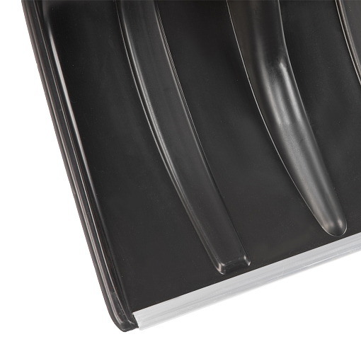 Фото 5 товара Лопата для уборки снега пластиковая, 470х350х1410 мм, деревянный черенок, Россия, Сибртех