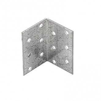 Крепежный уголок равносторонний 2 мм, KUR 40 x 40 x 60 мм Россия Сибртех - фото 2