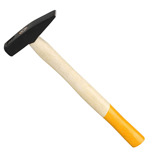 Молоток слесарный 900 г квадратный боек с деревянной ручкой - фото 1