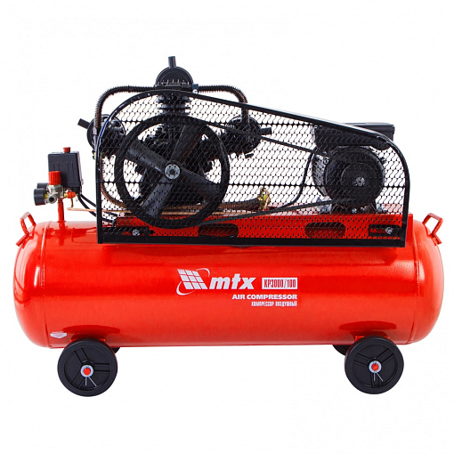 Фото 3 товара Компрессор воздушный ременный привод КР3000/100 3,0 кВт, 100 литров, 510 л/мин МТХ