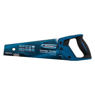 Ножовка по дереву "PIRANHA", 300 мм, 7 TPI, 3D-зуб, тефлоновое покрытие полотна, двухкомпонентная рукоятка Gross - фото 5