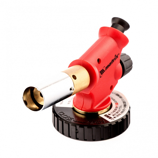 Фото 1 товара Профессиональная горелка на бутановый баллон, пьезоподжиг, расширенное сопло Matrix