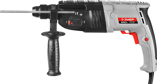 Фото 1 товара ЗУБР 650 Вт, 0-870 об/мин, 0-4850 уд/мин, кейс, перфоратор горизонтальный П-22-650 Мастер