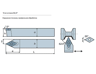 SDNCN2020K11 державка для наружного точения Deskar - фото 2