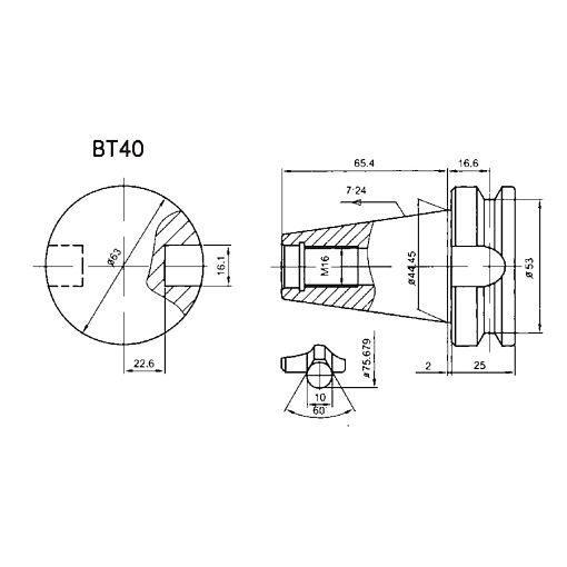 Фото 3 товара BT40-ER32-100 патрон цанговый Zegyo