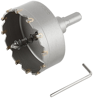 Коронка кольцевая с карбидными вставками Профи (для отверстий в нержавеющей стали) 68 мм - фото 1