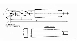 Сверло 16,5 твердосплавное к/х с пластинами ВК8 - фото 2