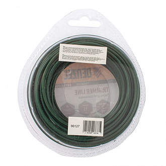 Леска для триммера, двухкомпонентная круглая 2,0 мм, 15 м Extra cord Denzel - фото 2