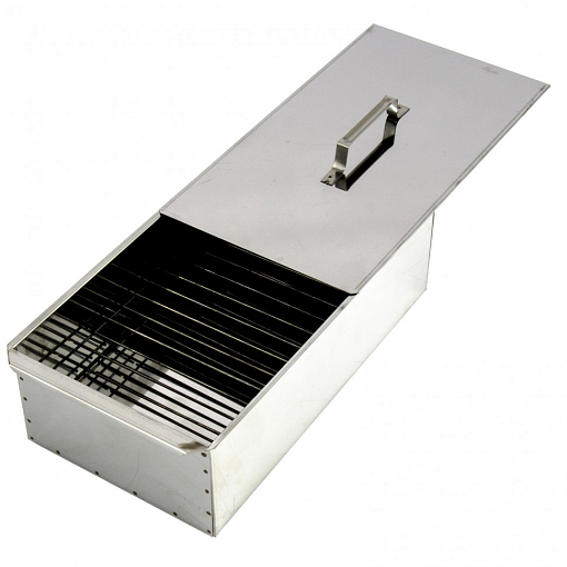 Фото 0 товара Коптильня двухъярусная 420 x 270 x 175 мм, нерж. сталь, 0,8 мм. Россия Camping Palisad