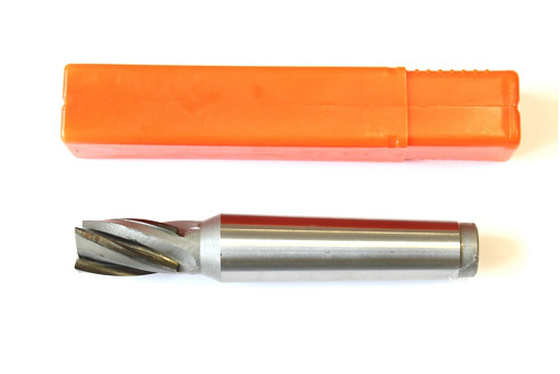 Фото 2 товара Фреза твердосплавная концевая 22х58х183 к/х z=4 КМ4 с винтовыми пластинами Т5К10 Sekira