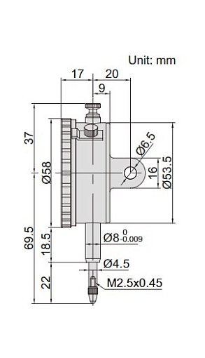 Фото 1 товара Индикатор ИЧ 10.0мм, 0.01мм, INSIZE