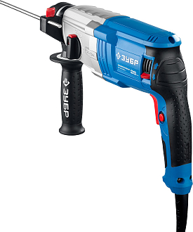 ЗУБР 800 Вт, 0-1200 об/мин, 0-4800 уд/мин, кейс, перфоратор горизонтальный ЗП-28-800 К Профессионал - фото 4