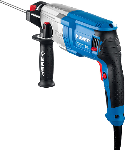 Фото 3 товара ЗУБР 800 Вт, 0-1200 об/мин, 0-4800 уд/мин, кейс, перфоратор горизонтальный ЗП-28-800 К Профессионал