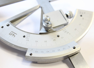 Угломер с нониусом 0-360 5 с лупой - фото 2