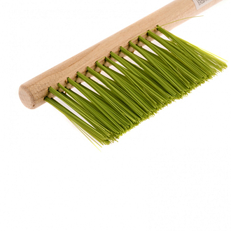 Щетка-сметка трехрядная, 320 мм, деревянная ручка Сибртех - фото 1