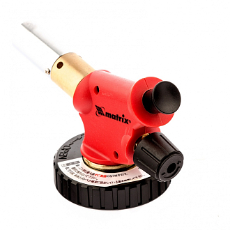 Профессиональная горелка на бутановый баллон, пьезоподжиг, расширенное сопло Matrix - фото 4