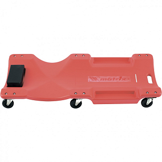 Лежак ремонтный на шести колесах, 1000 х 475 х 128 мм, пластиковый Matrix - фото 1