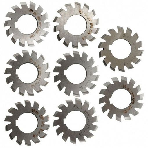 Фото 0 товара Фреза дисковая модульная м 1,0 50х19 z=14 (к-т из 8 шт)