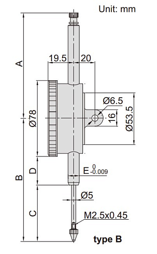 Фото 1 товара Индикатор ИЧ 50.0мм, 0.01 мм противоуд, INSIZE