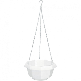 Кашпо подвесное, 200 х 140 мм, пластиковая корзина многогранная Palisad - фото 1