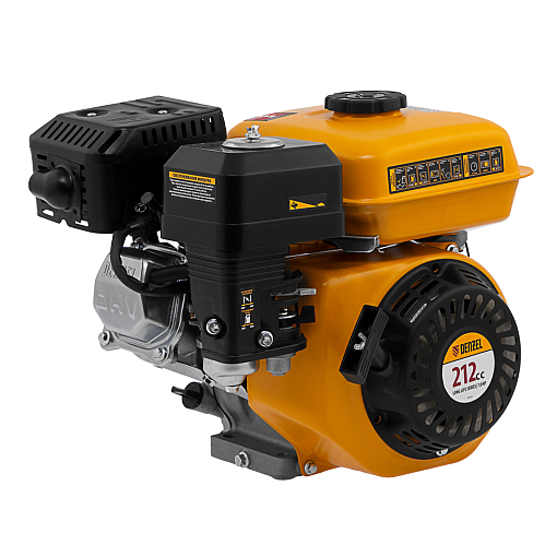 Фото 0 товара Двигатель бензиновый RX-17S, 7 л.с., 212 см3, горизонтальный вал шлиц 25 мм Denzel