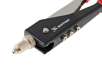 Заклепочник, 250 мм, переставной 0-90 градусов, заклепки 2,4-3,2-4,0-4,8 мм Матрикс - фото 3