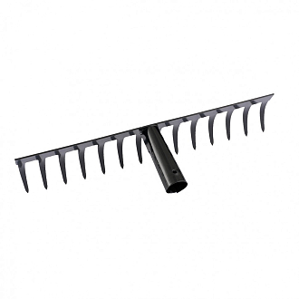 Грабли стальные, 360 мм, 14 прямых зубьев, без черенка, Россия Сибртех - фото 2