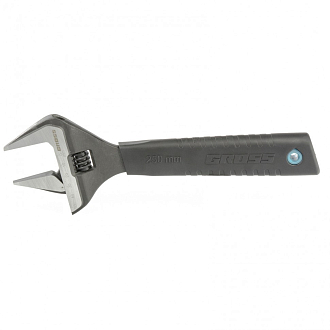 Ключ разводной, 250 мм, CrV, тонкие губки, защитные насадки Gross - фото 1