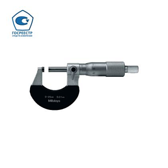 Микрометр нониусный со скобой 75-100 мм, 102-304, MITUTOYO - фото 1