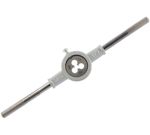 Фото 1 товара Набор метчиков и плашек М3-М12 (40 шт) в металлической коробке, воротки в комплекте