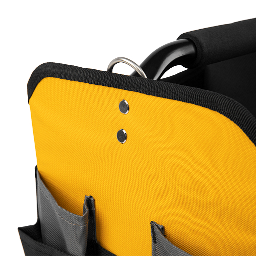 Фото 6 товара Переноска для инструмента, 260х240х300 мм, 22 кармана, наплечный ремень Denzel