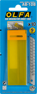 OLFA 10 шт., 9х80х0.38 мм, Лезвия сегментированные OL-AB-10B - фото 5