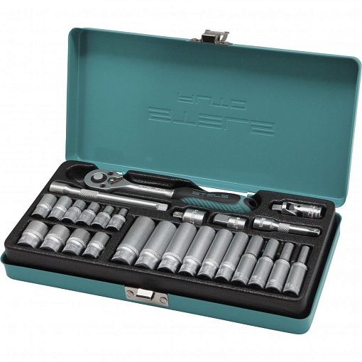 Фото 0 товара Набор торцевых головок с трещоткой, 1/4, 26 пред. Stels