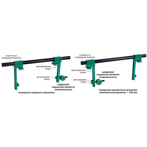 Фото 2 товара Приспособление для сравнения из углеродного волокна 3000 мм, INSIZE