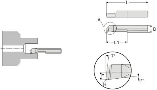 Фото 1 товара MTR 5 R0.2 L10 минирезец Deskar