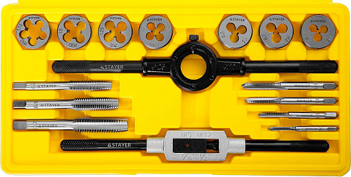 Фото 0 товара Набор метчиков и плашек MaxCut STAYER 16 предметов, 28010-H16_z01