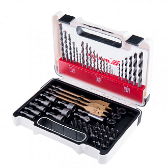 Набор сверл комб., мет. 1-6 мм, бет. 3-8 мм, дер. 3-8 мм (71 предмет) Pro Matrix - фото 2