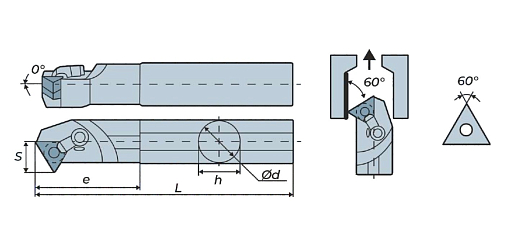 Фото 2 товара S20R-MTWNR16 державка для внутреннего точения Deskar