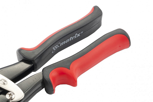 Фото 2 товара Ножницы по мет., 250 мм, пряморежущие, для тонкого металла, обрезиненные рукоятки Matrix