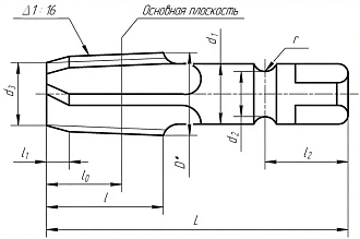 Метчик К 5/8'' для конической резьбы Р6М5 - фото 3