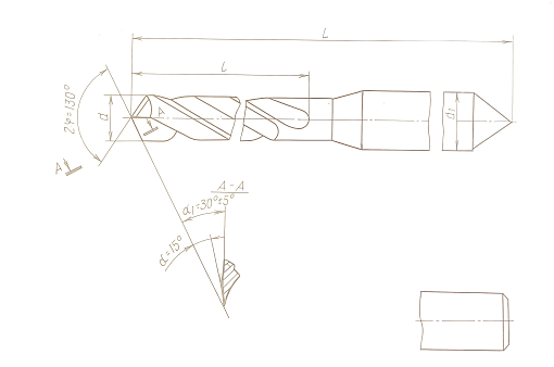 Фото 1 товара Сверло 1,0 твердосплавное ВК6М для печатных плат утолщенный хвостовик