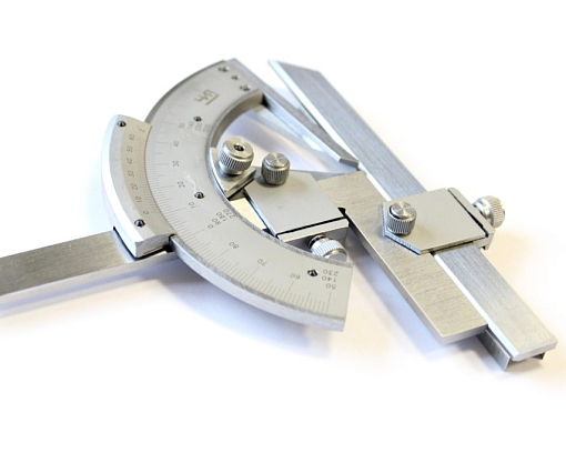 Фото 0 товара Угломер с нониусом 0-360 5 с лупой