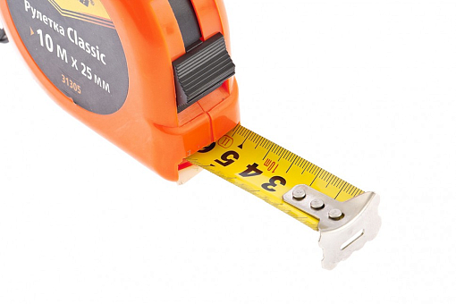 Фото 1 товара Рулетка Classic, 10 м х 25 мм, пластиковый корпус Sparta