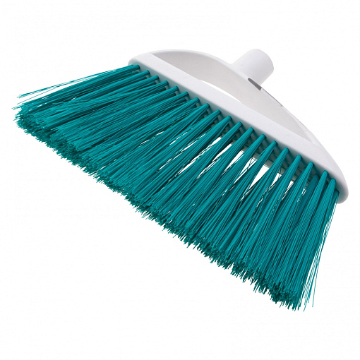Фото 2 товара Щетка пластмассовая для подметания пола, премиум, 23 см, без черенка, бирюзовая щетина, Home Palisad