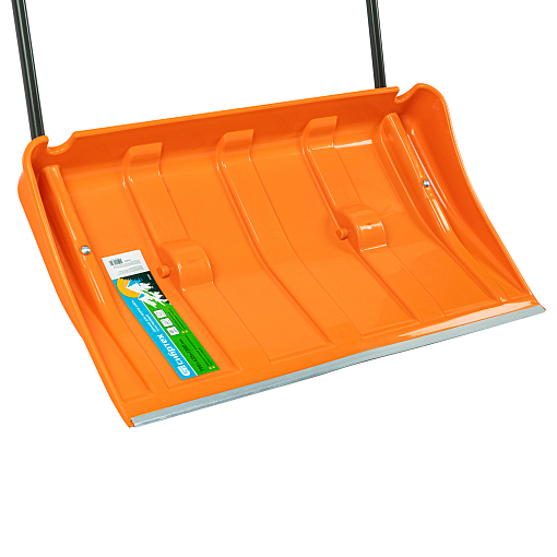 Фото 2 товара Движок для уборки снега пластиковый, 795х435х1280 мм, стальная рукоятка, усиленный Сибртех